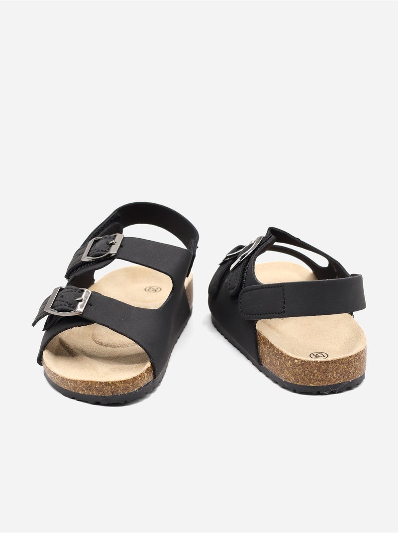 Sandali con chiusura a velcro Nero - Kiabi