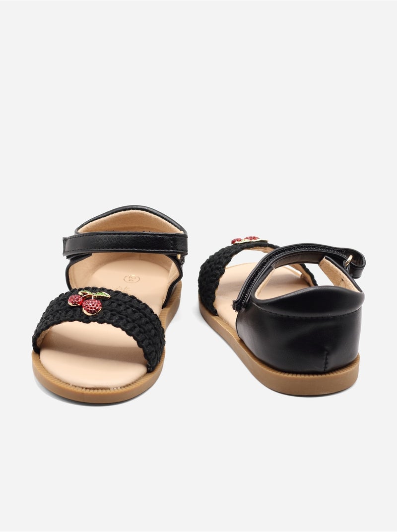 Sandali con chiusura a velcro Nero - Kiabi