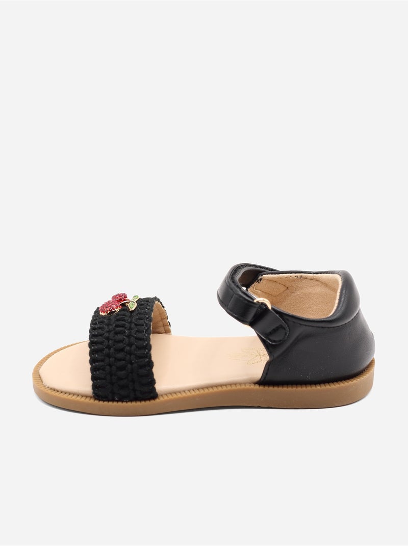 Sandali con chiusura a velcro Nero - Kiabi