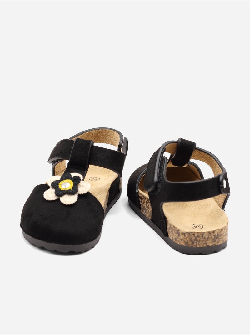 Sandali con chiusura a velcro Nero - Kiabi