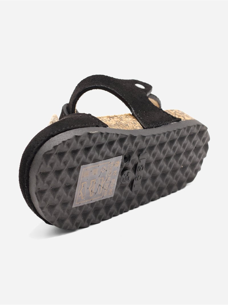 Sandali con chiusura a velcro Nero - Kiabi