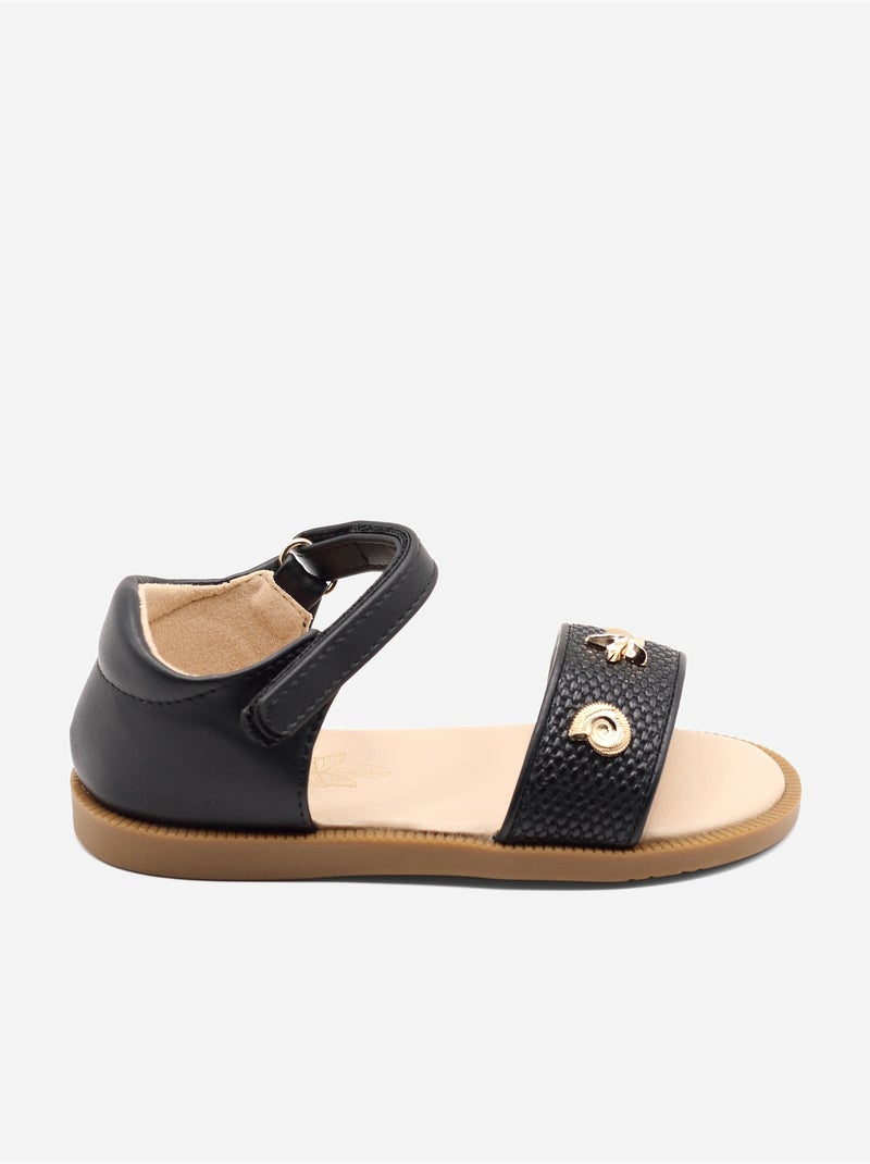 Sandali con chiusura a velcro Nero - Kiabi