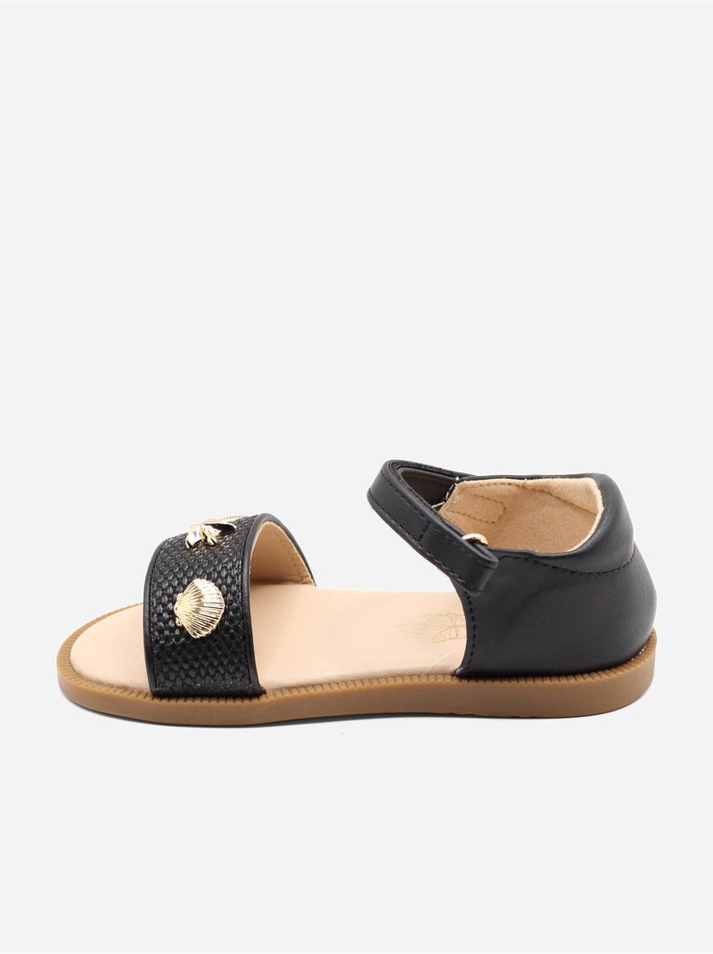 Sandali con chiusura a velcro Nero - Kiabi