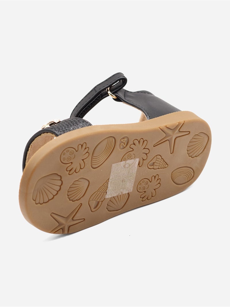 Sandali con chiusura a velcro Nero - Kiabi