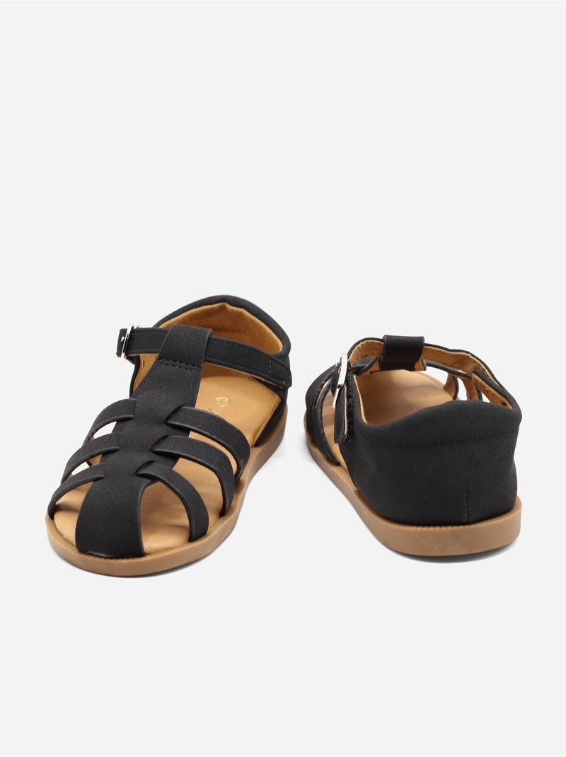 Sandali con chiusura a velcro Nero - Kiabi