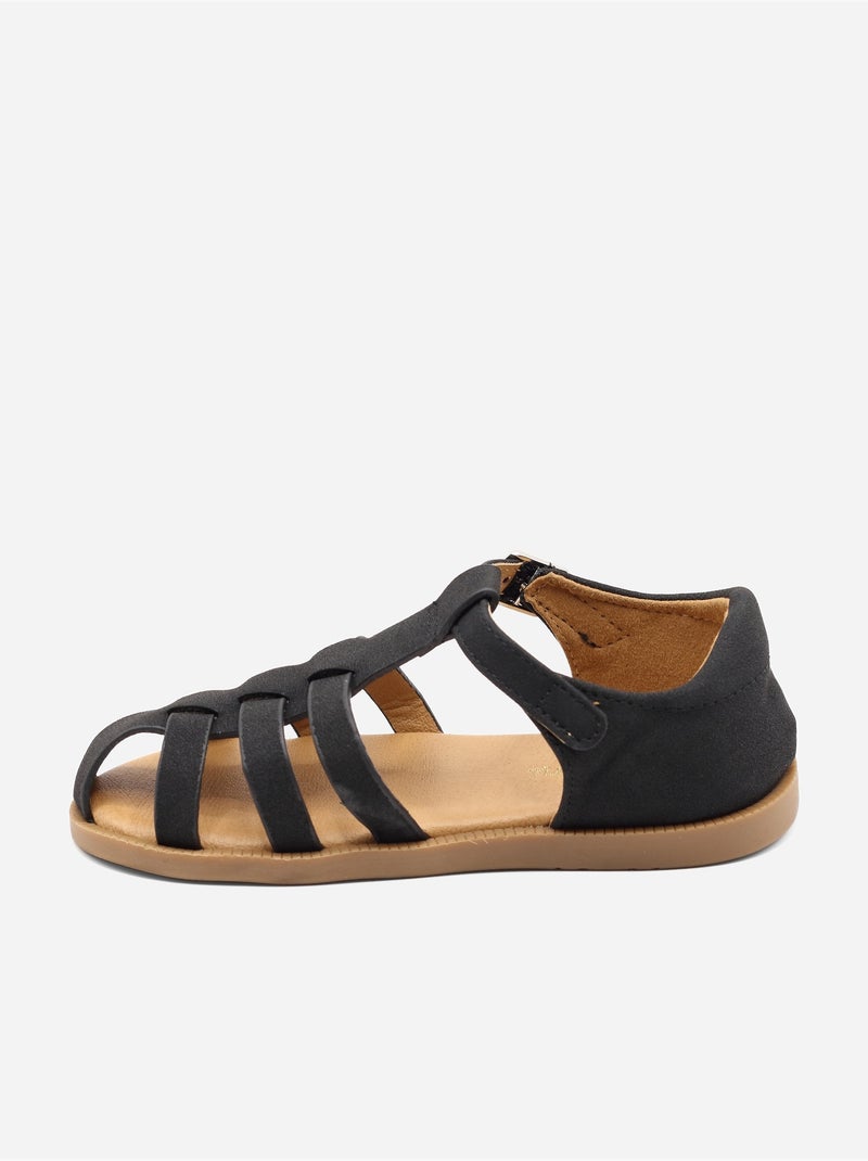 Sandali con chiusura a velcro Nero - Kiabi
