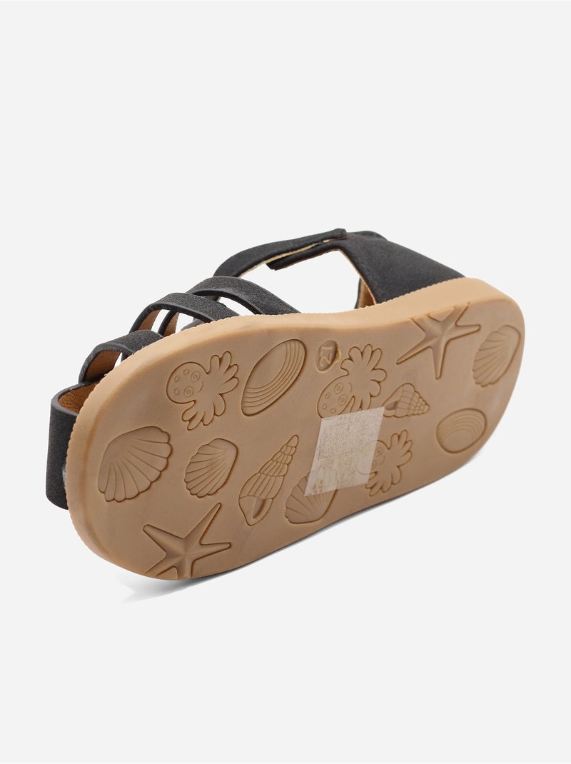Sandali con chiusura a velcro Nero - Kiabi