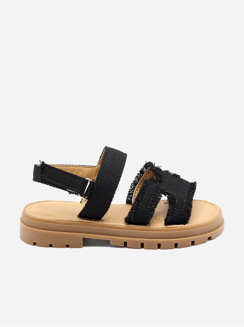 Sandali con chiusura a velcro Nero - Kiabi