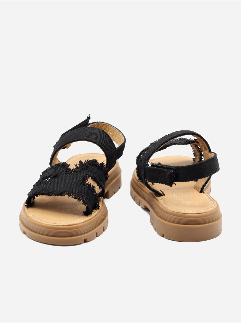 Sandali con chiusura a velcro Nero - Kiabi