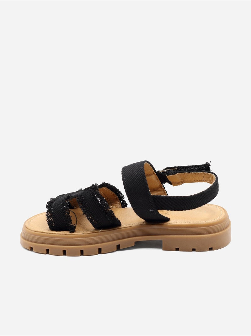 Sandali con chiusura a velcro Nero - Kiabi