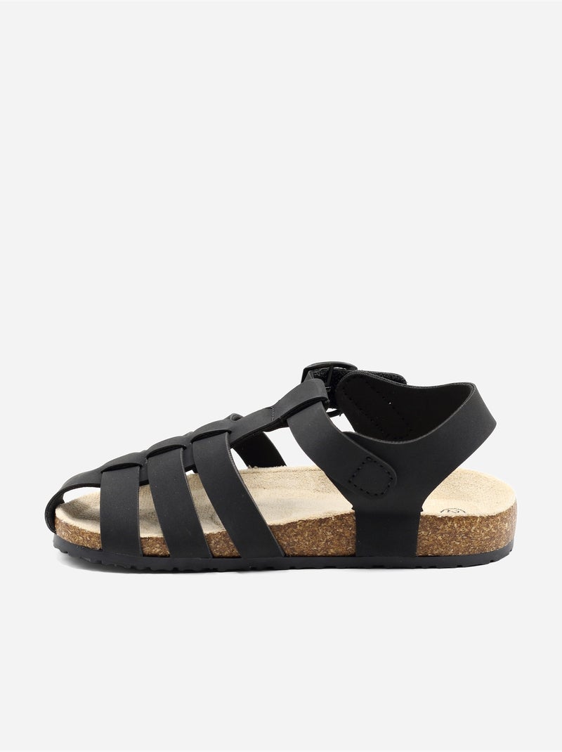 Sandali con chiusura a velcro Nero - Kiabi