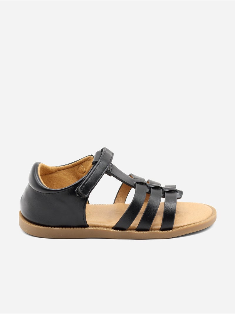 Sandali con chiusura a velcro Nero - Kiabi