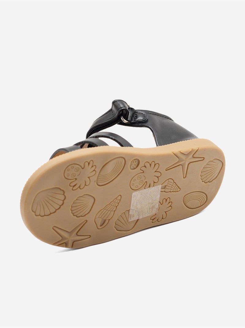Sandali con chiusura a velcro Nero - Kiabi