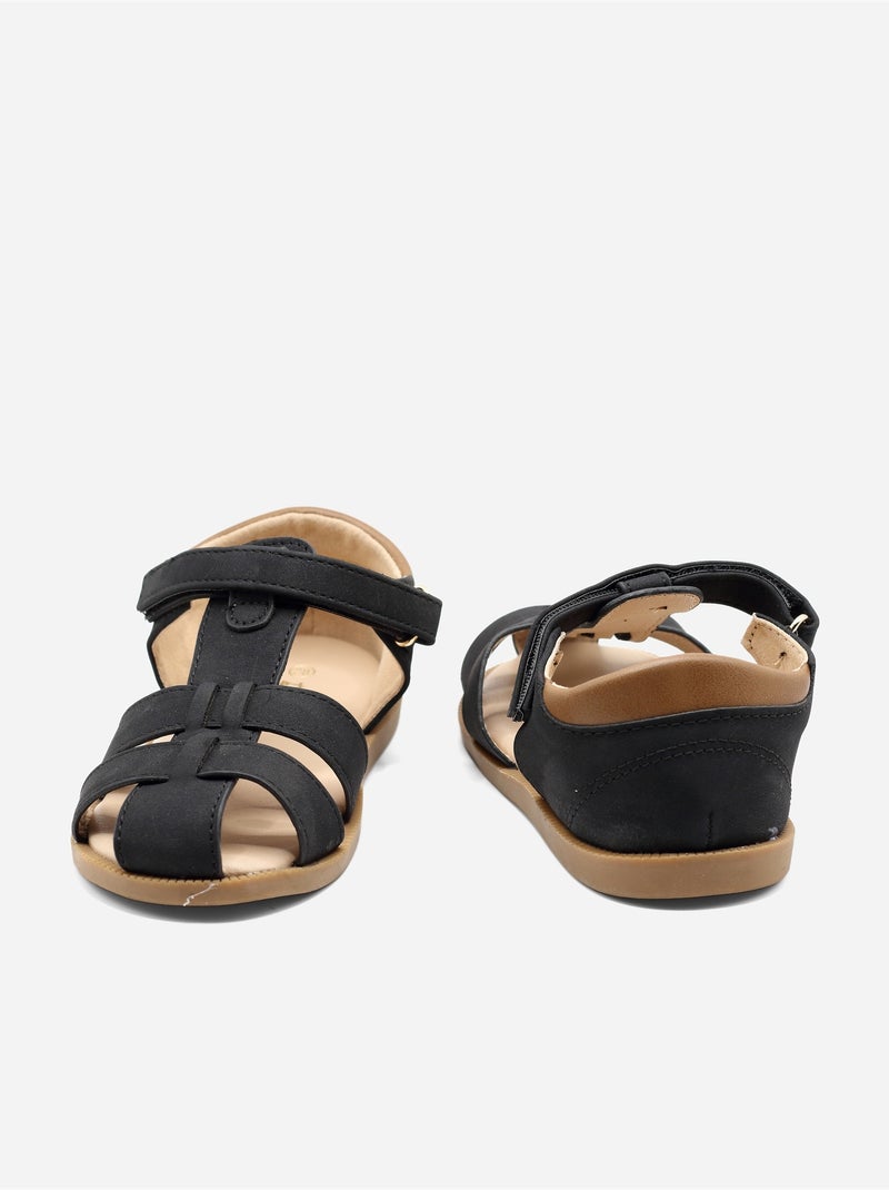 Sandali con chiusura a velcro Nero - Kiabi