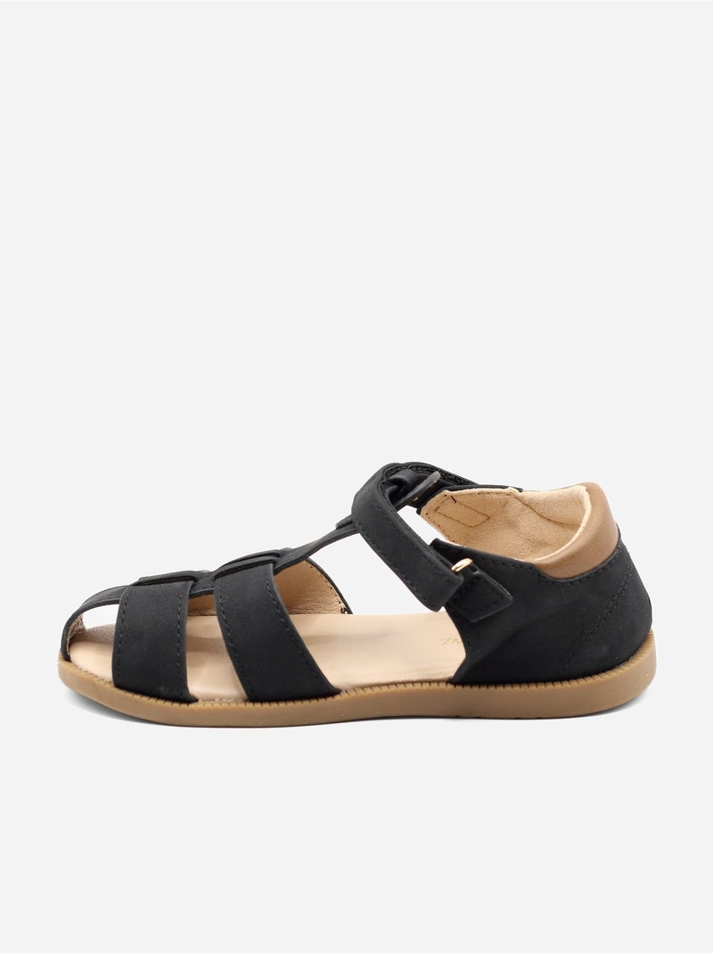 Sandali con chiusura a velcro Nero - Kiabi