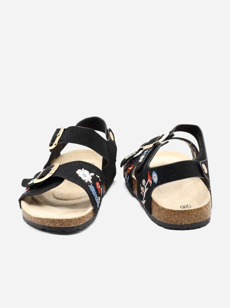 Sandali con chiusura a velcro Nero - Kiabi