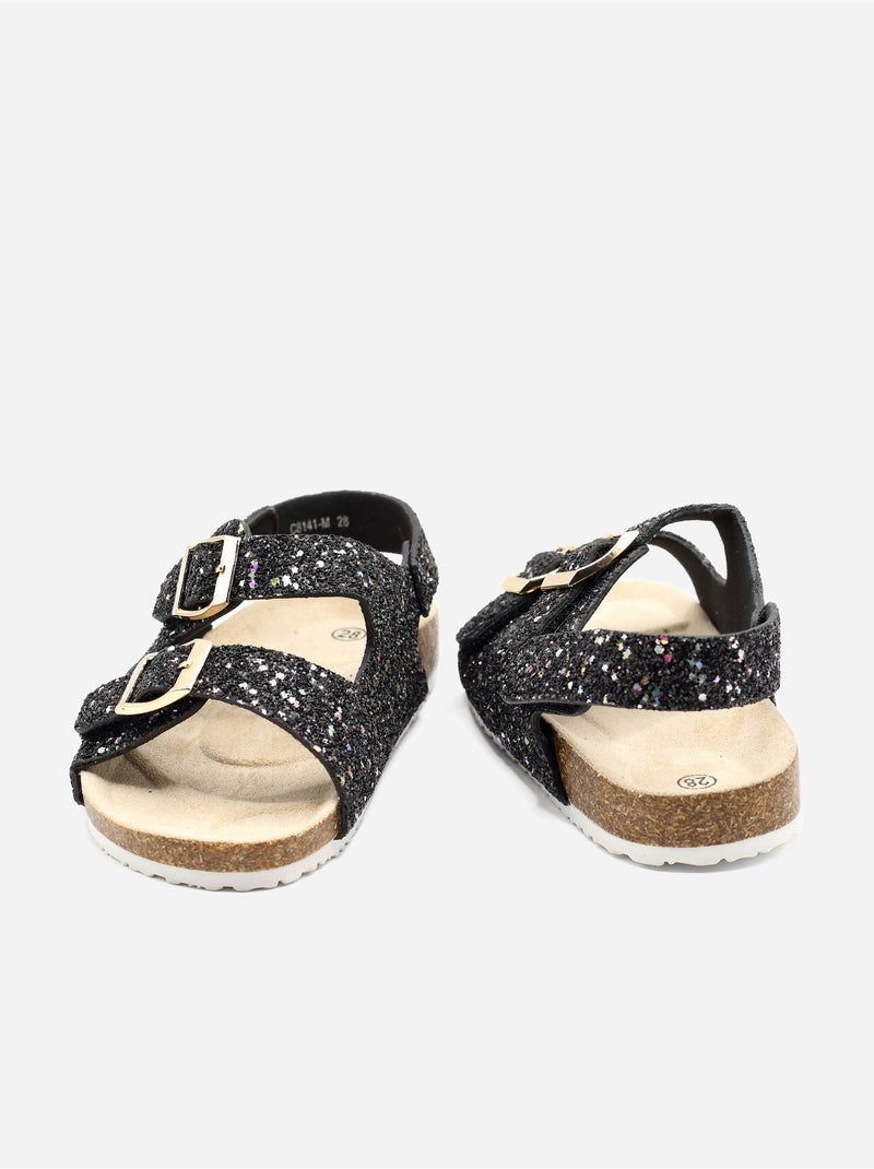 Sandali con chiusura a velcro Nero - Kiabi