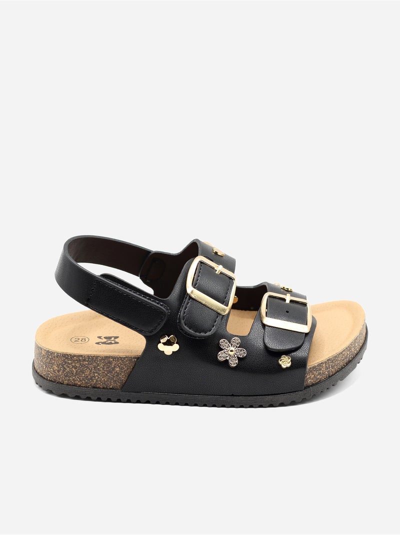 Sandali con chiusura a velcro Nero - Kiabi