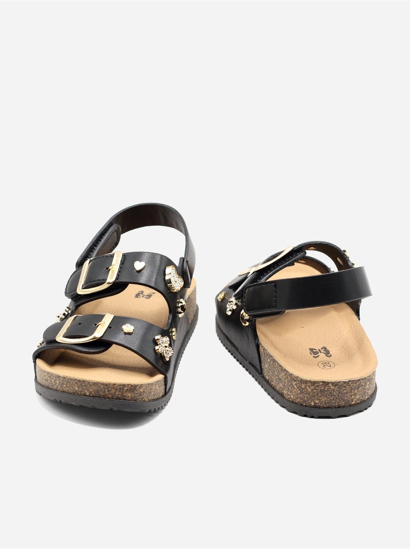 Sandali con chiusura a velcro Nero - Kiabi