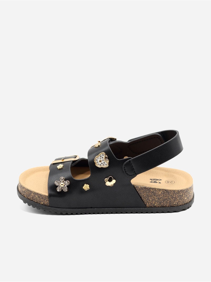 Sandali con chiusura a velcro Nero - Kiabi