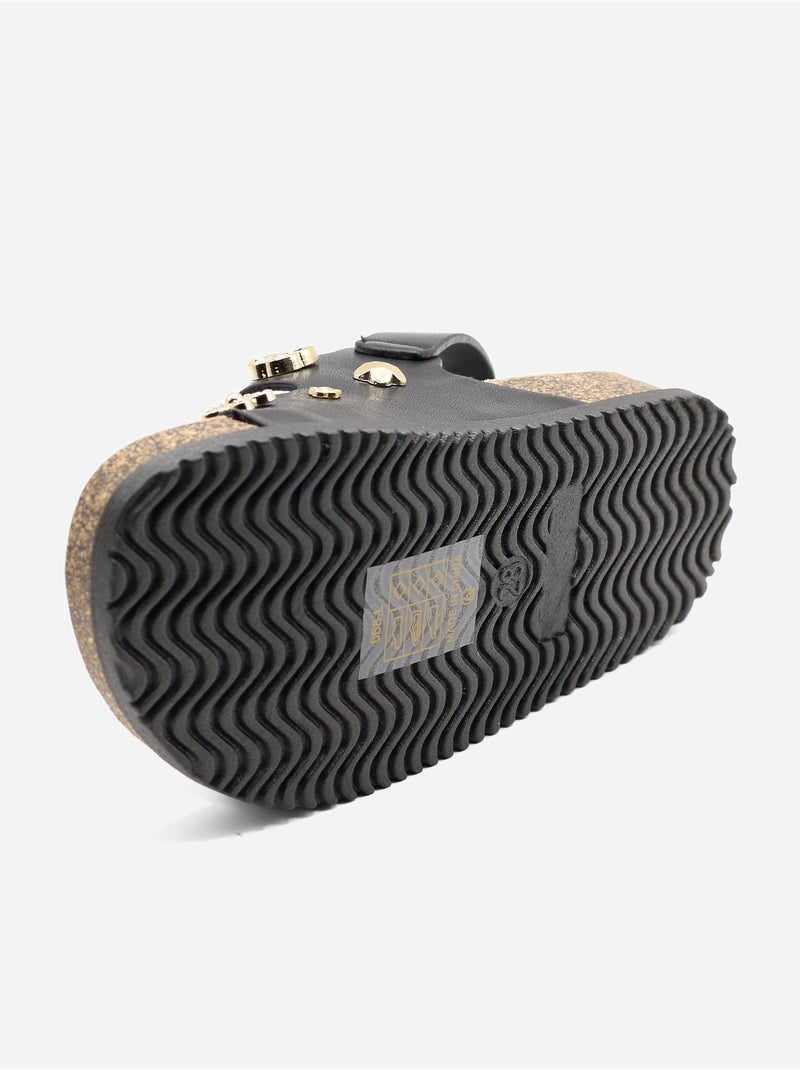 Sandali con chiusura a velcro Nero - Kiabi