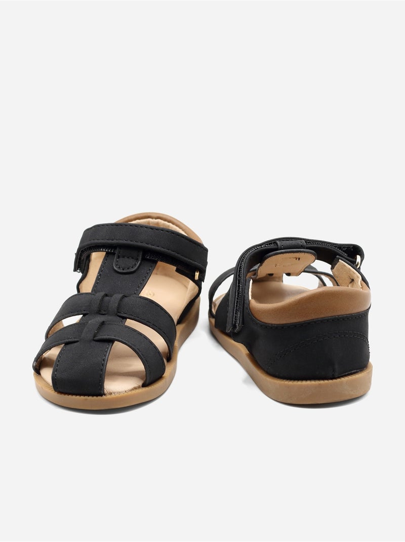 Sandali con chiusura a velcro Nero - Kiabi