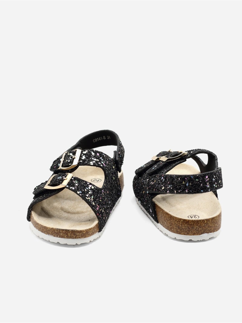 Sandali con chiusura a velcro Nero - Kiabi