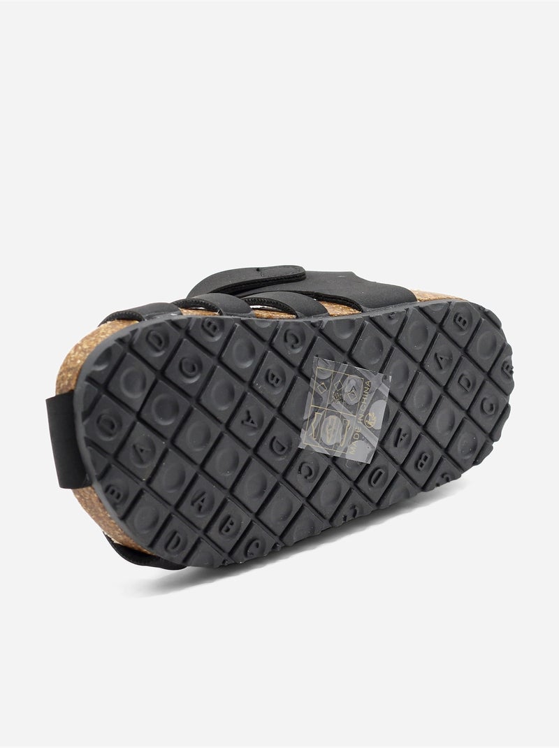 Sandali con chiusura a velcro Nero - Kiabi