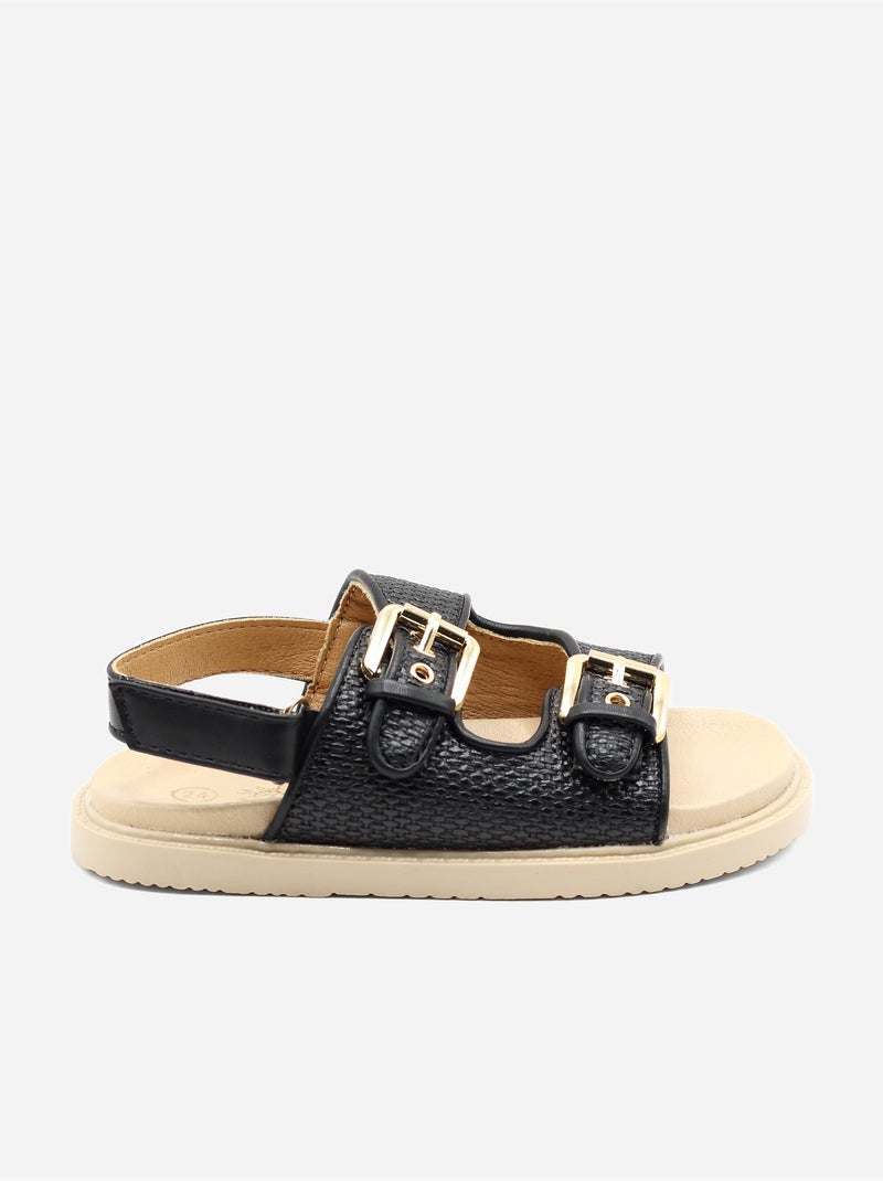 Sandali con chiusura a velcro Nero - Kiabi