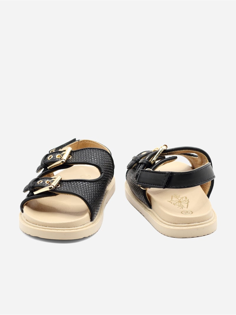 Sandali con chiusura a velcro Nero - Kiabi