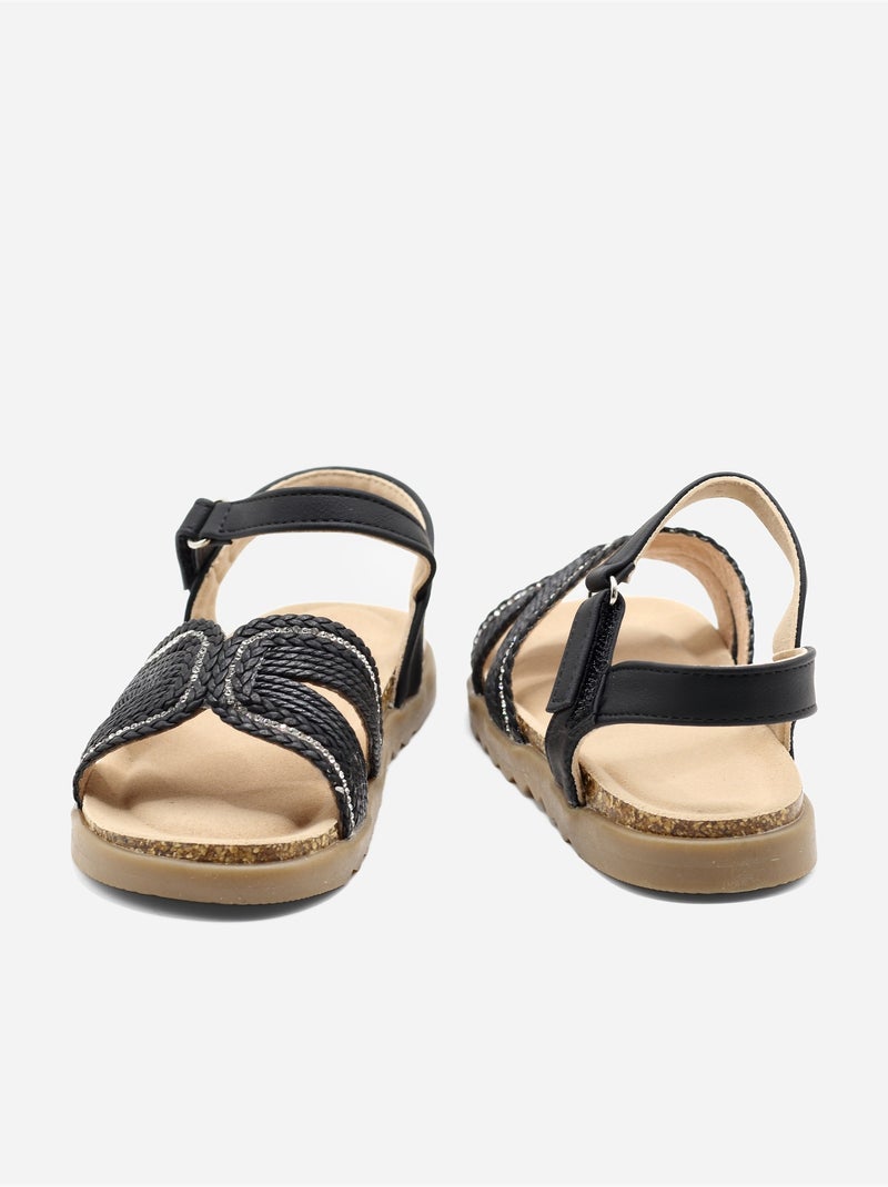 Sandali con chiusura a velcro Nero - Kiabi
