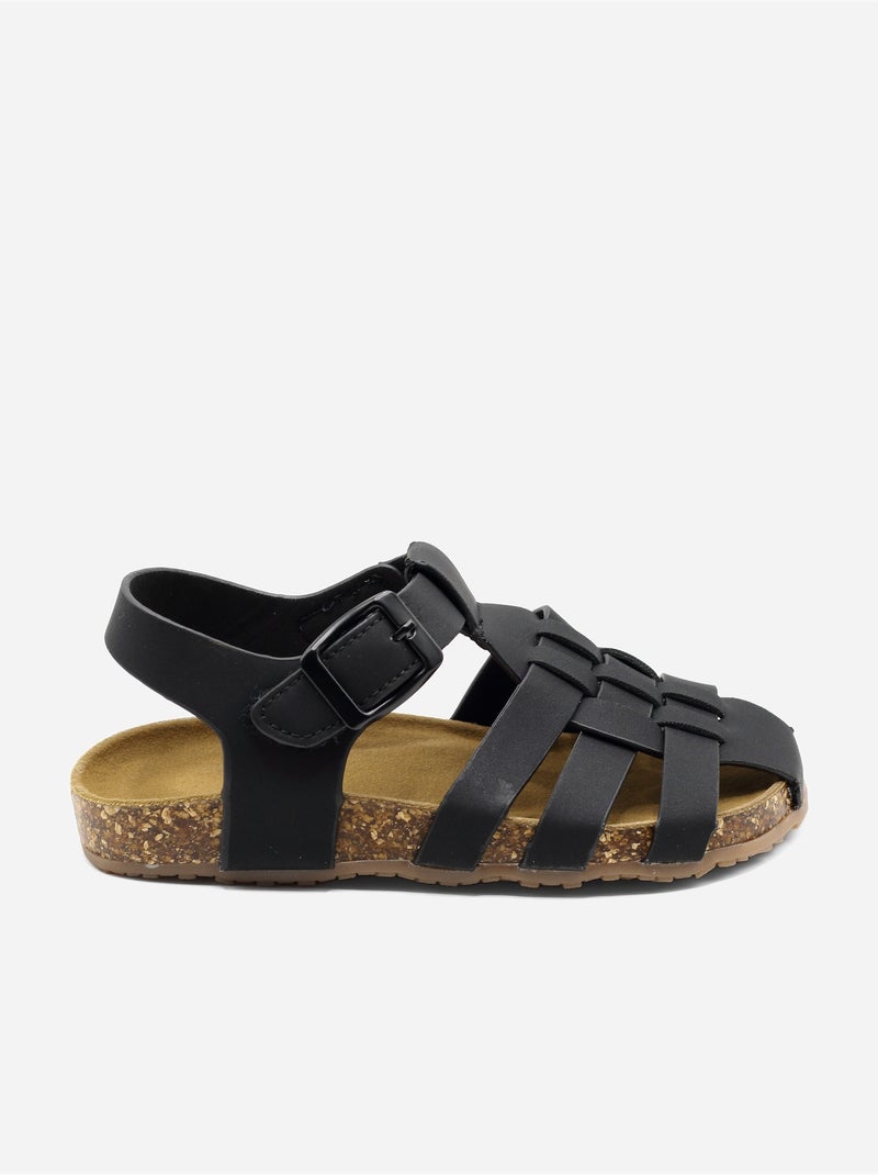 Sandali con chiusura a velcro Nero - Kiabi