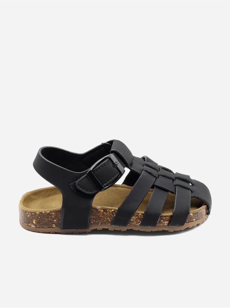 Sandali con chiusura a velcro Nero - Kiabi