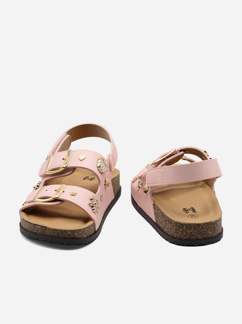 Sandali con chiusura a velcro Rosa - Kiabi