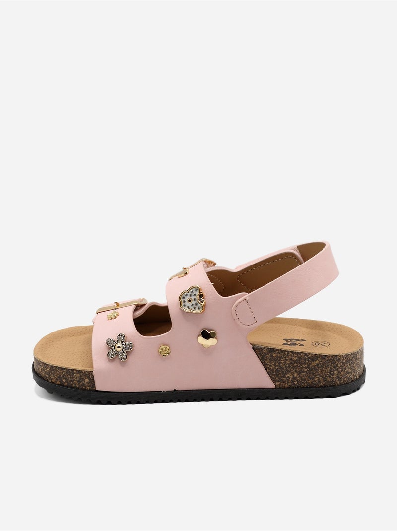 Sandali con chiusura a velcro Rosa - Kiabi