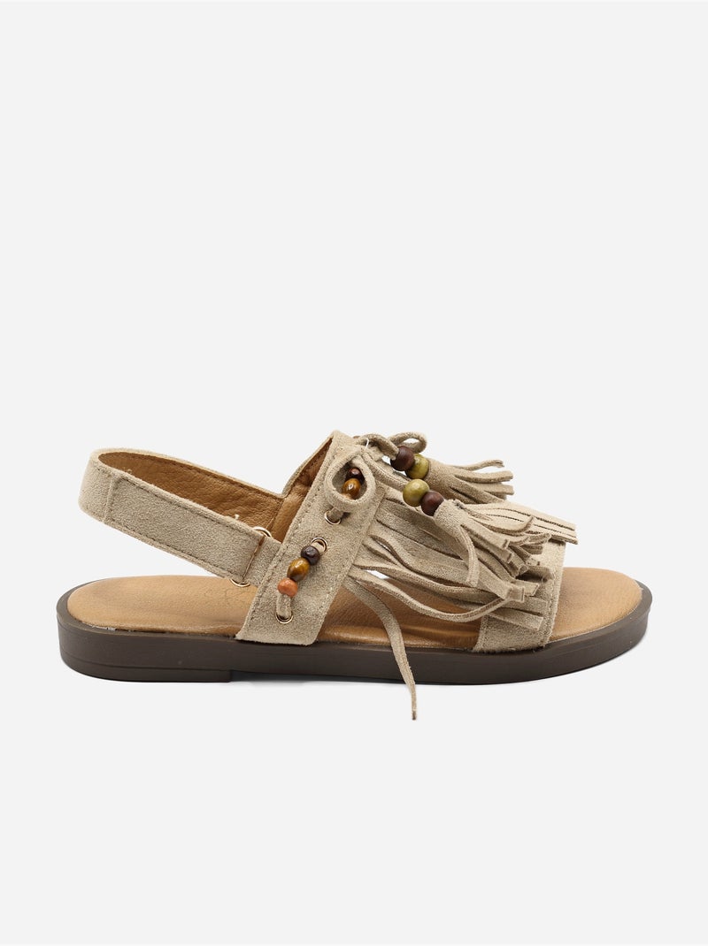 Sandali con chiusura a velcro Tortora - Kiabi