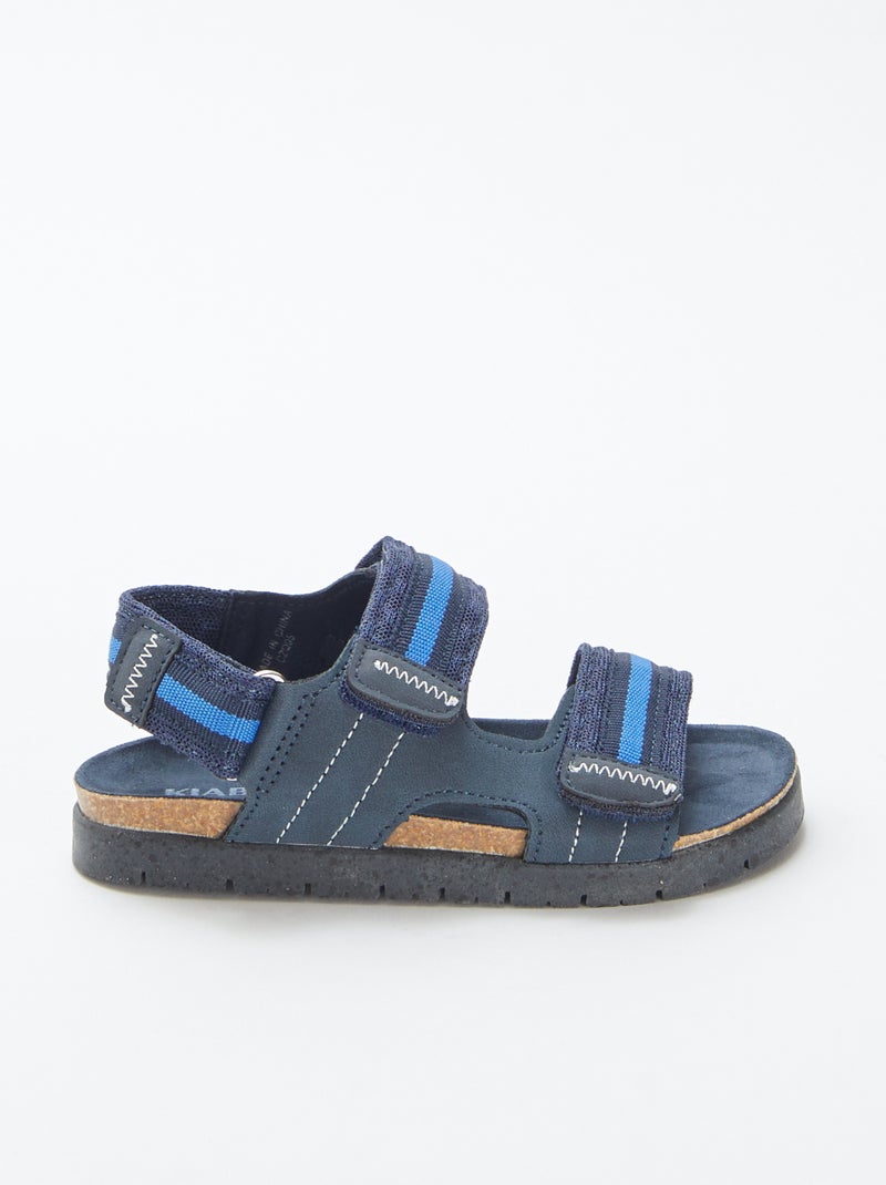 Sandali con chiusure a strappo BLU - Kiabi