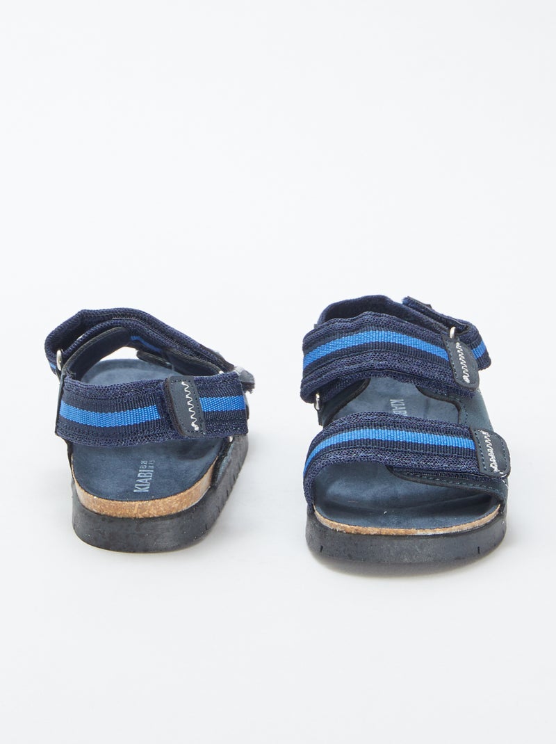 Sandali con chiusure a strappo BLU - Kiabi