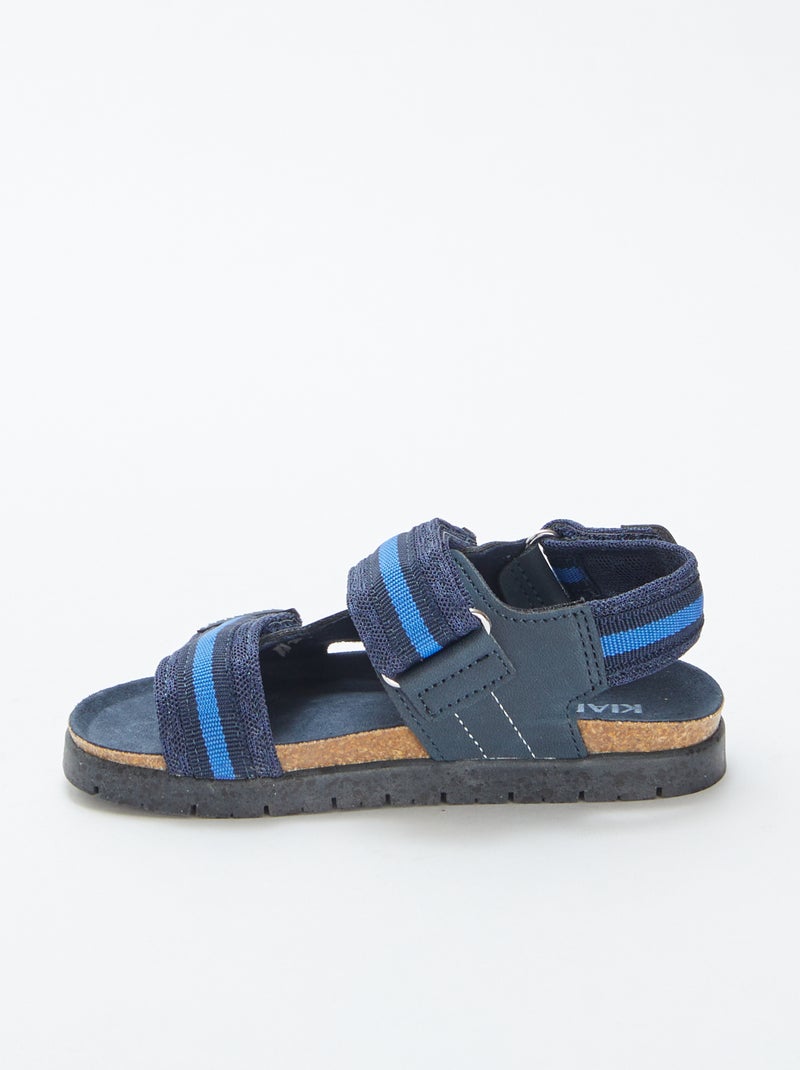 Sandali con chiusure a strappo BLU - Kiabi