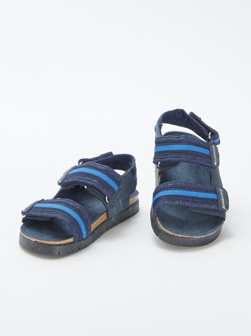 Sandali con chiusure a strappo BLU - Kiabi