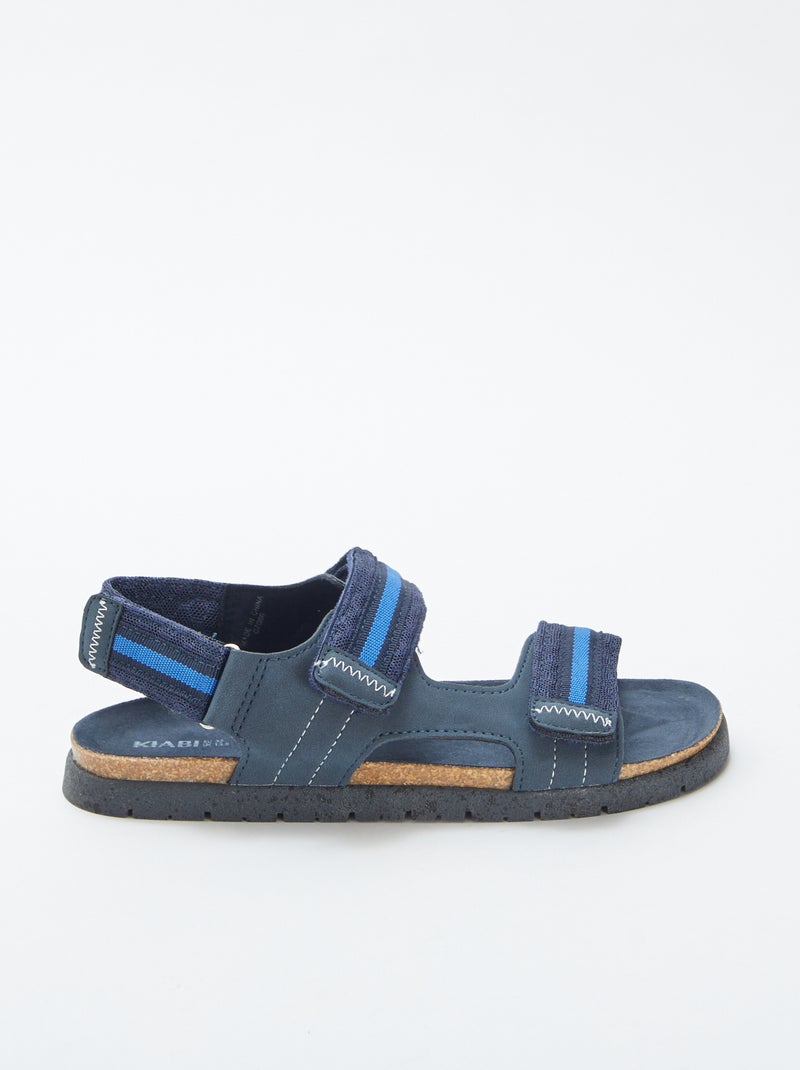 Sandali con chiusure a strappo BLU - Kiabi
