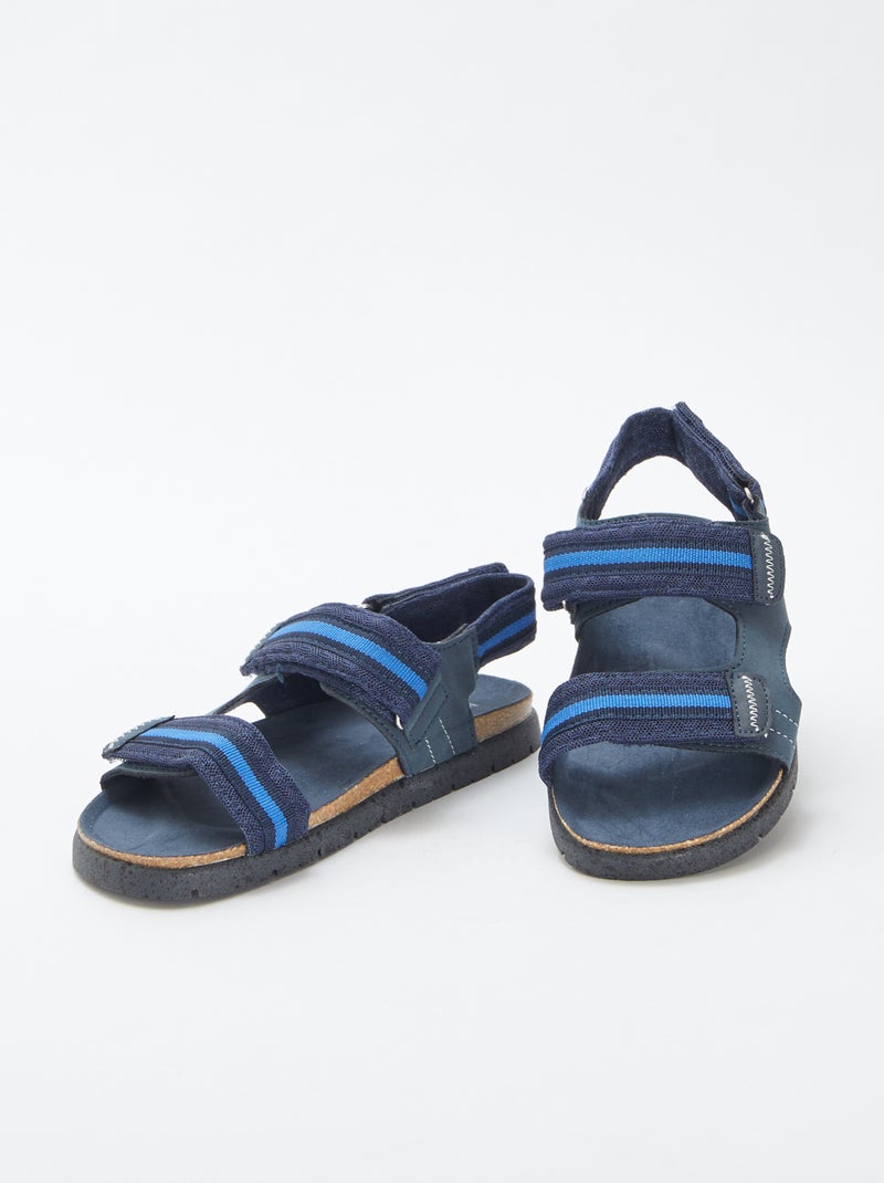 Sandali con chiusure a strappo BLU - Kiabi