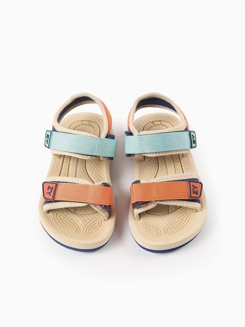 Sandali con cinghia con chiusura a strappo Blu scuro - Kiabi