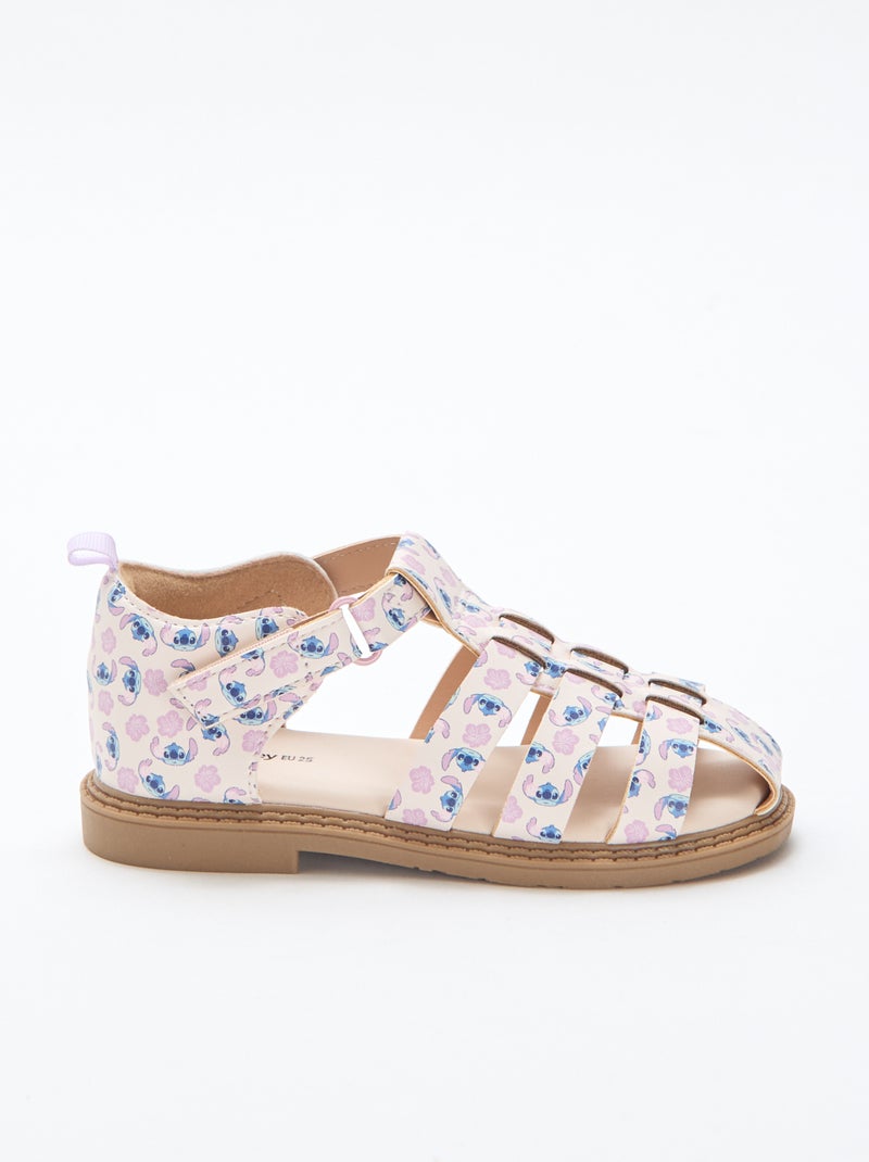 Sandali con cinturini all-over \'Disney\' \'Stitch\' Rosa - Kiabi