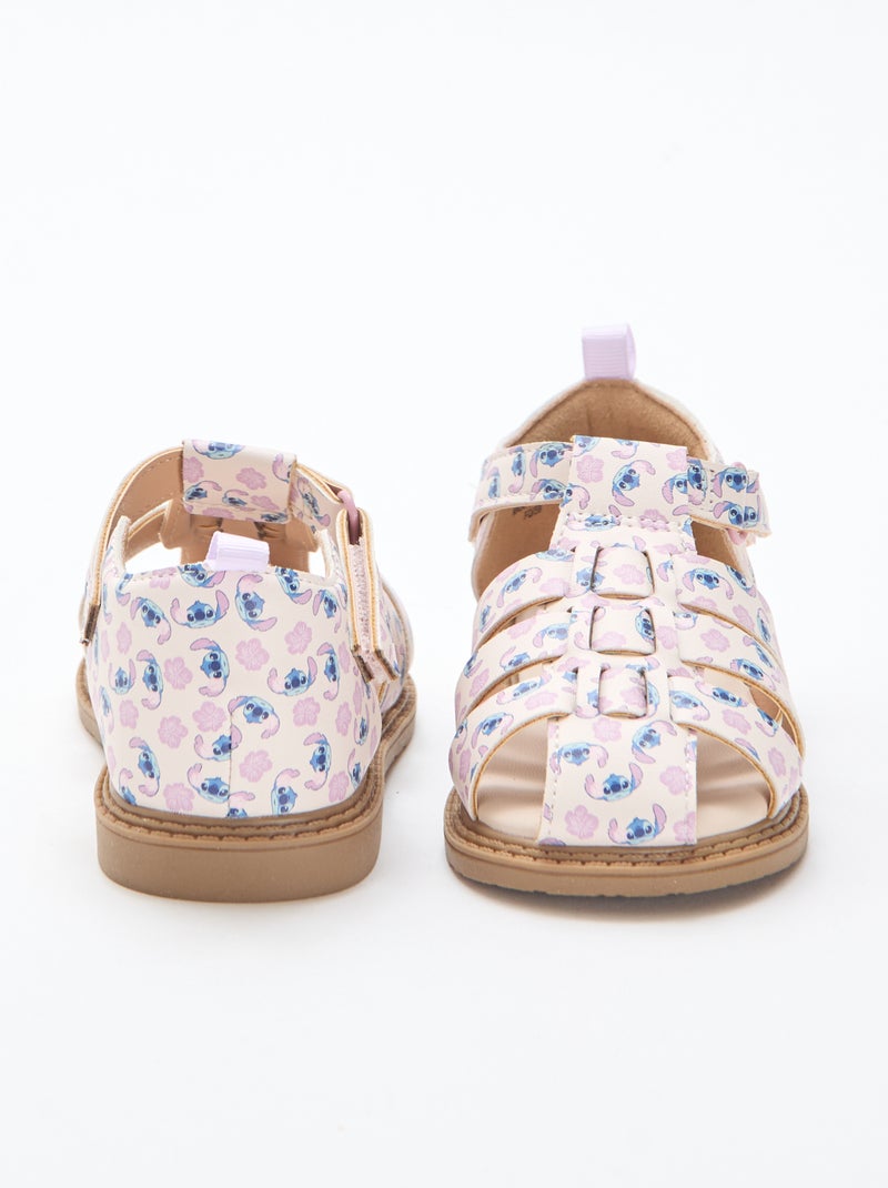 Sandali con cinturini all-over \'Disney\' \'Stitch\' Rosa - Kiabi