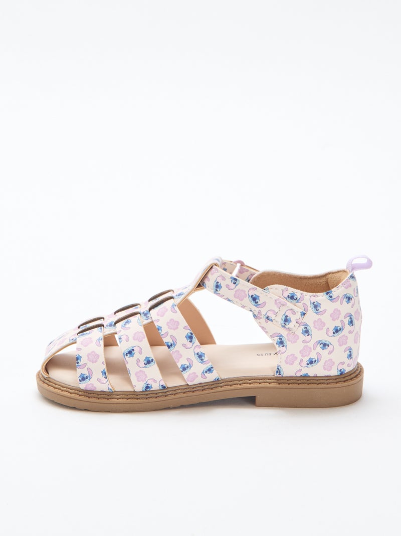 Sandali con cinturini all-over \'Disney\' \'Stitch\' Rosa - Kiabi