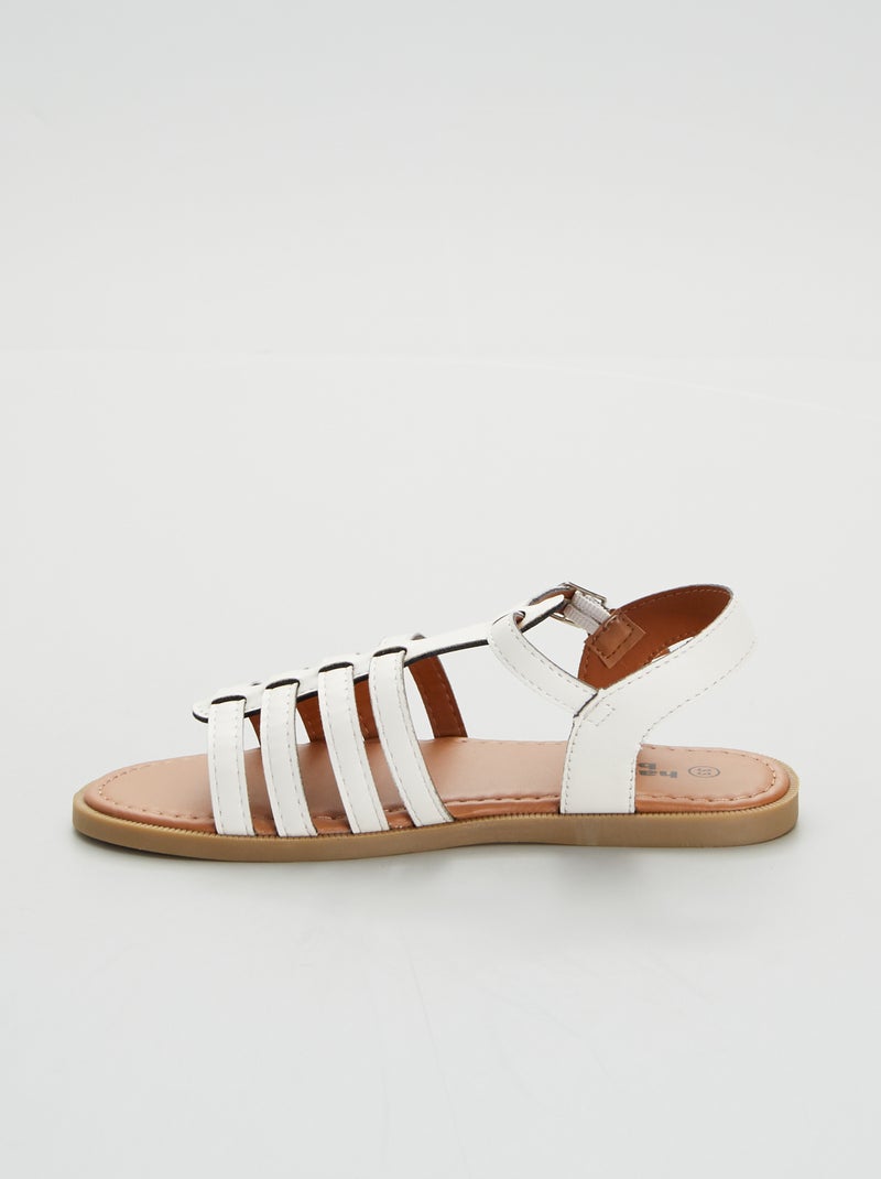 Scholl Sandali Aretha Con Cinturino E Fibbia | Bianco | Tacco 6 Cm | Comodi E Alla Moda