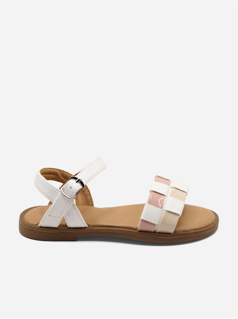 Sandali con cinturini Bianco - Kiabi
