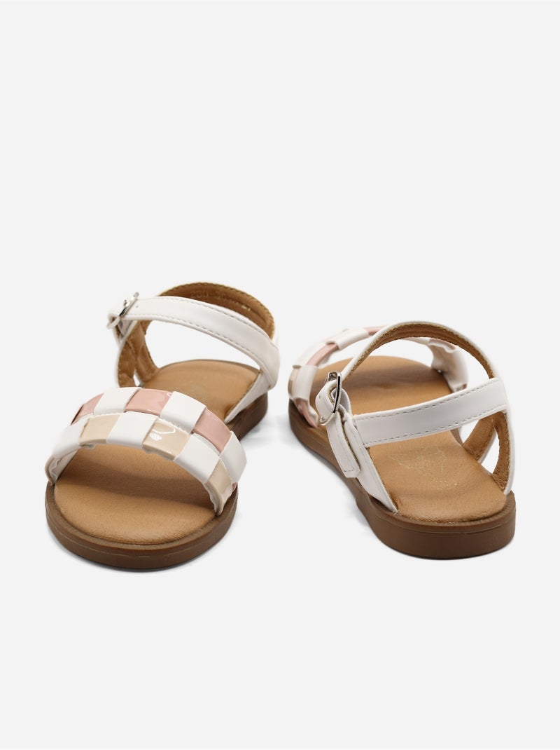 Sandali con cinturini Bianco - Kiabi