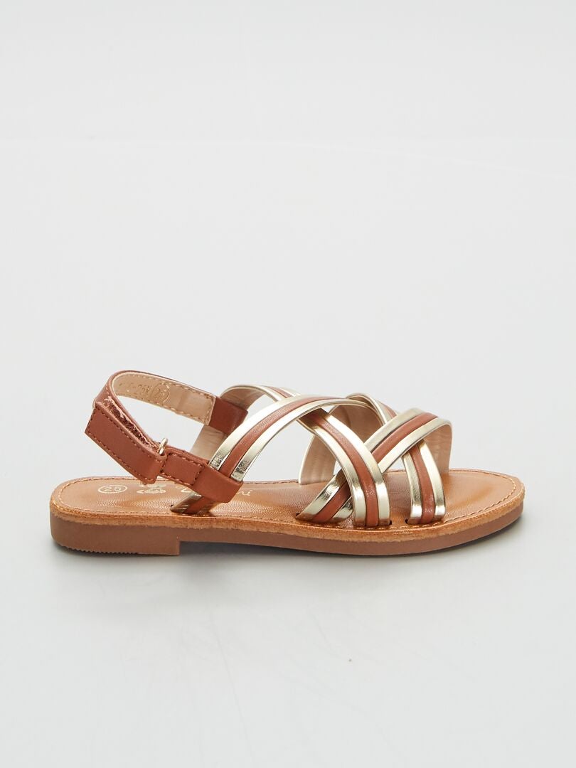 Sandali In Pelle Gesù Stile Romano 06, Marrone Scuro, Larghezza 36 EU - Foto 9